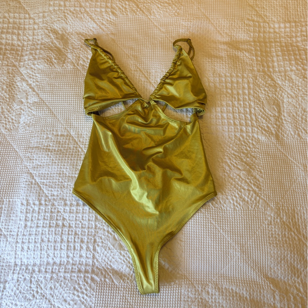 Urban Outfitters green chartreuse bodysuit